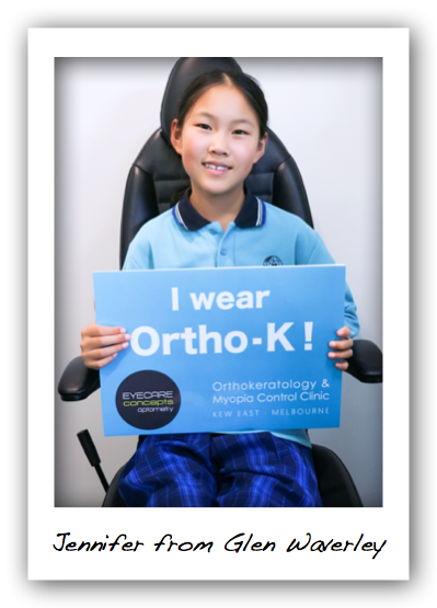 Ortho K wearer from Glen Waverley is enjoying her new custom OK lenses from The Myopia Clinic Melbourne