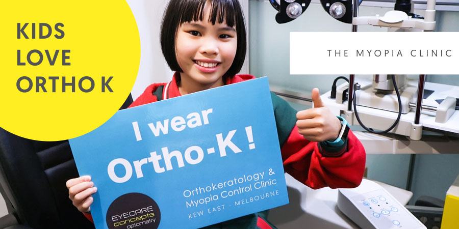 Our Melbourne kids love their OK lenses. Ortho K gives children the confidence of seeing clearly without glasses for school, sports, swimming and other activities.